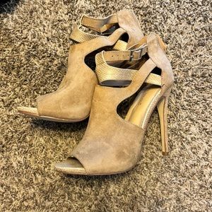 Never worn strappy booties